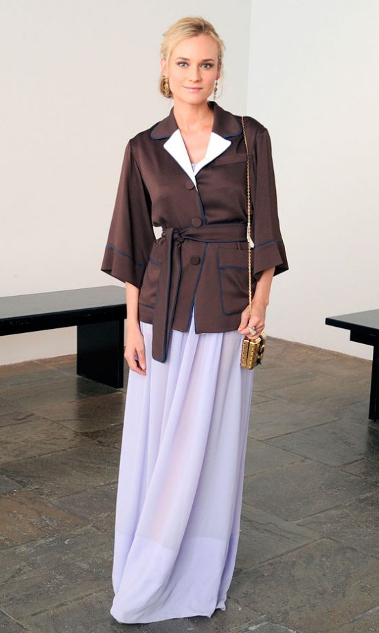 Diane Kruger In Louis Vuitton At A Party In New York, 2012
