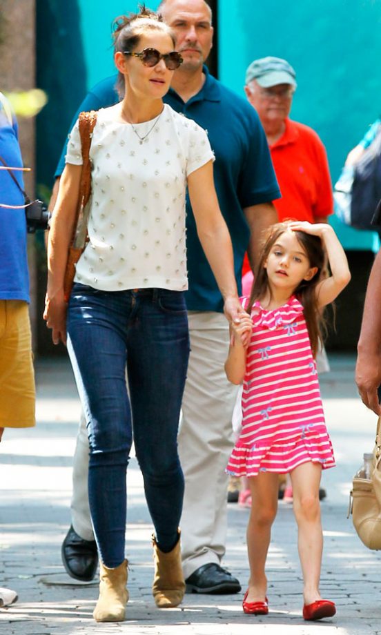 Katie Holmes And Suri Cruise Out In London, 2012