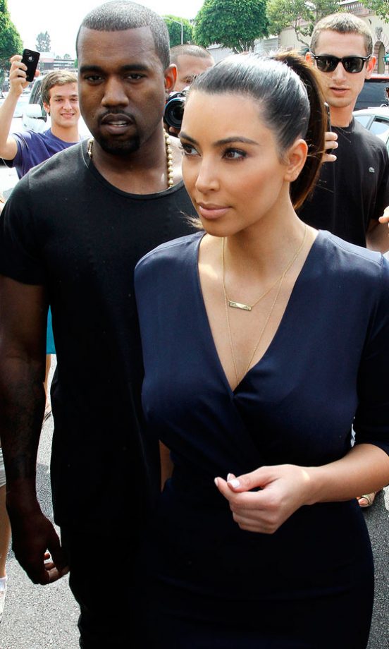Kim Kardashian And Kanye West Out In LA, 2012
