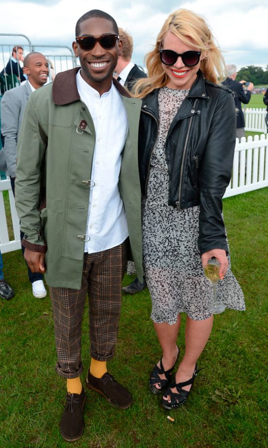 Tinie Tempah In Dolce & Gabbana Trousers And Billie Piper At The Veuve Cliquot Gold Cup Polo, 2012