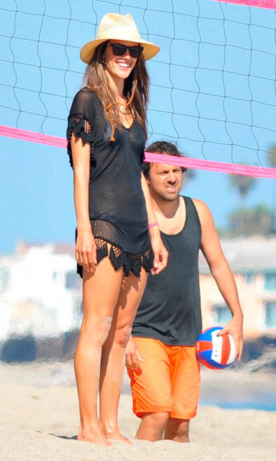 Alessandra Ambrosio On The Beach In LA, 2012