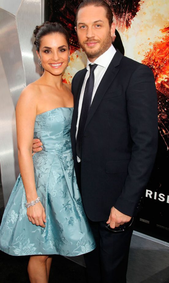 Charlotte Riley And Tom Hardy At The Dark Knight Rises Film Premiere In New York, 2012