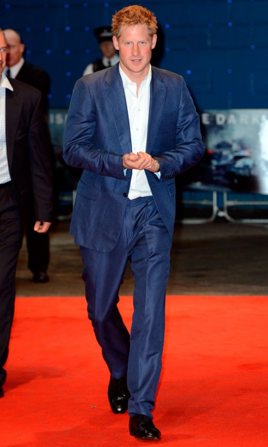 Prince Harry At The At The Dark Knight Rises Premiere In London, 2012