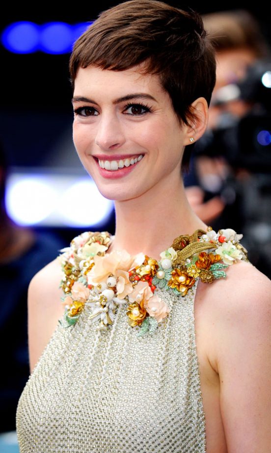 Anne Hathaway At The At The Dark Knight Rises Premiere In London, 2012