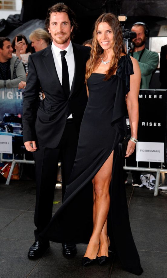 Christian Bale And Sibi Blazic At The At The Dark Knight Rises Premiere In London, 2012