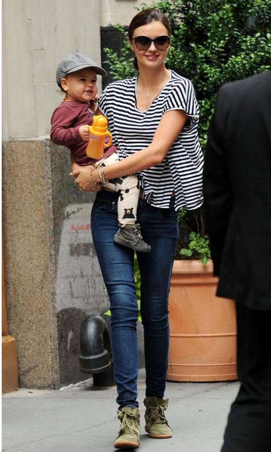 Miranda Kerr With Her Son Flynn Out And About In NYC, 2012