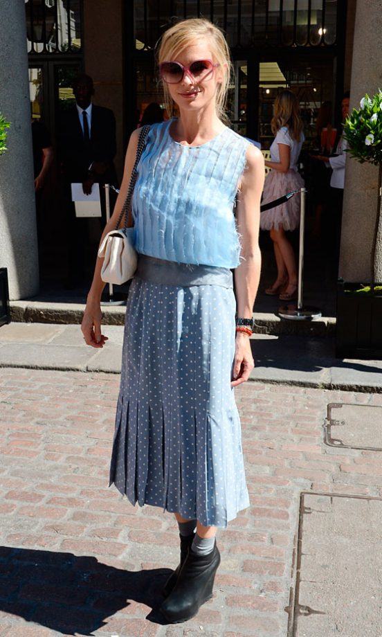Laura Bailey At The Launch Of The Chanel Pop Up Store In Covent Garden, 2012