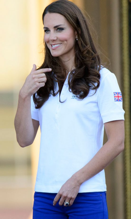 Kate Middleton Watched The Olympic Torch Relay, 2012