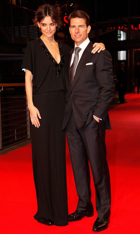 Katie Holmes Struck Gold In This Escada Dress At The Berlin 'Valkyrie' Premiere, 2009