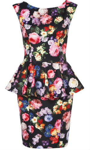Snap up this gorgeous Topshop floral peplum dress now!