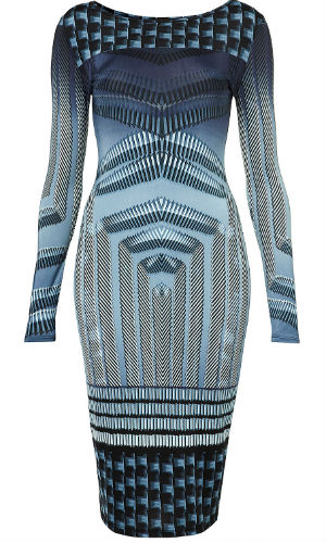 We love this Topshop Geometric Print Bodycon Dress