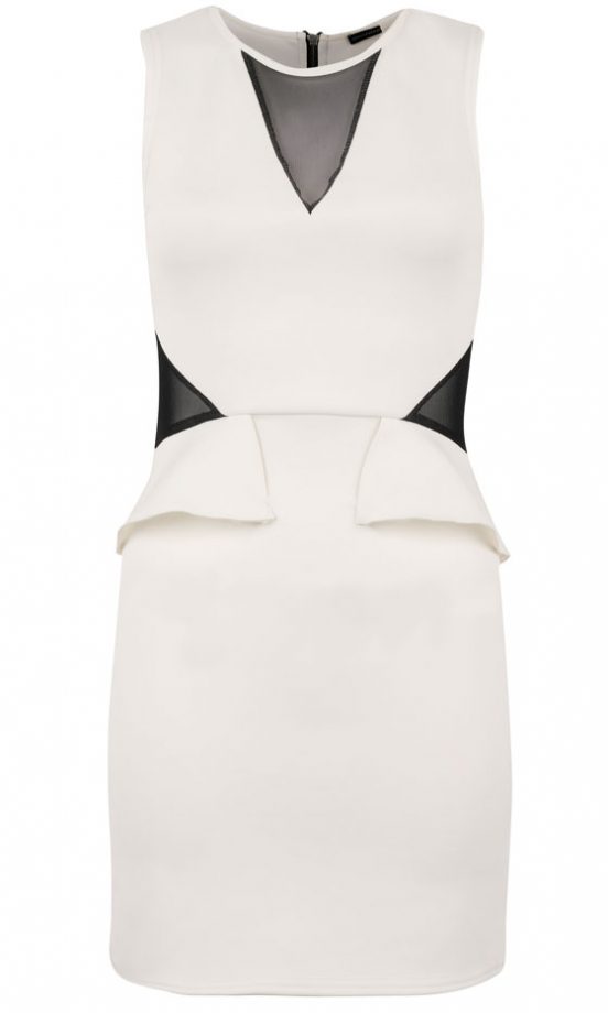 Primark AW12 White Peplum Dress