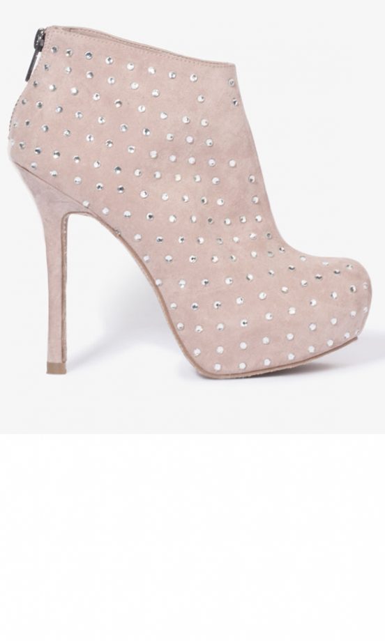 Forever 21 AW12 Pink Studded Ankle Boots