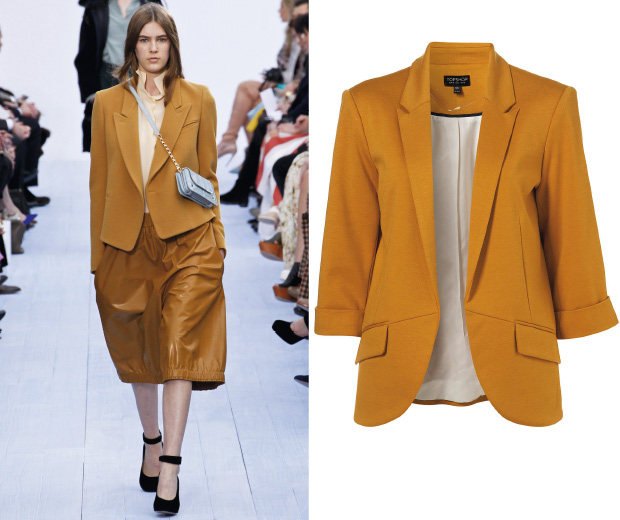 This Topshop blazer is just like the Chloé AW12 version