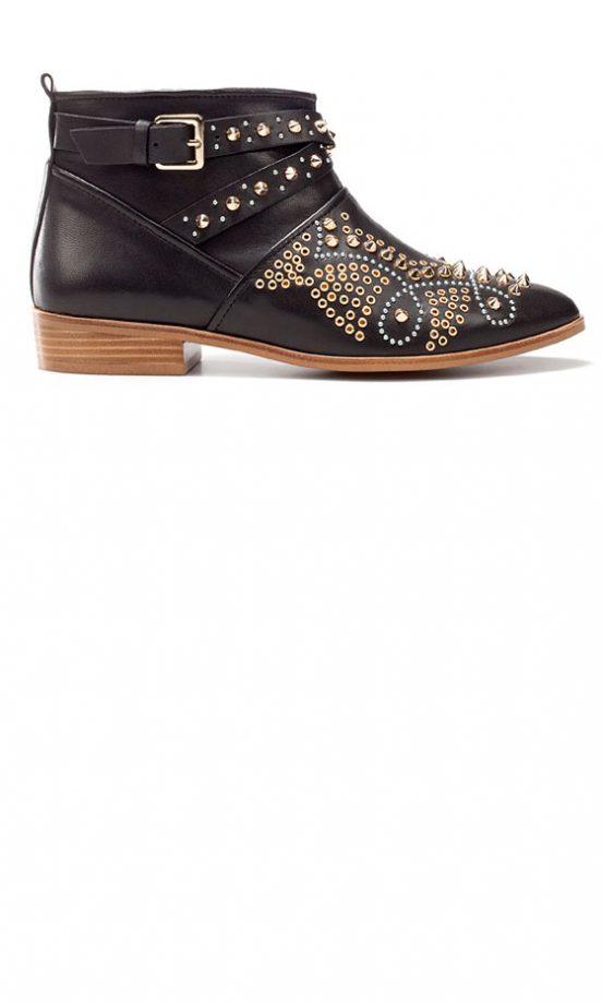 Zara Ankle Boot With Studded Toe, £119.99