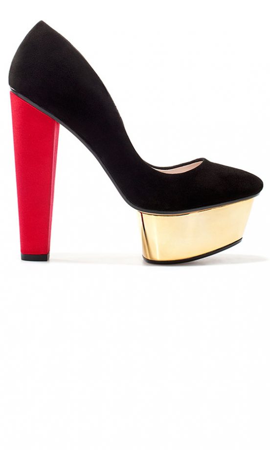 Zara Metal Platform Heel