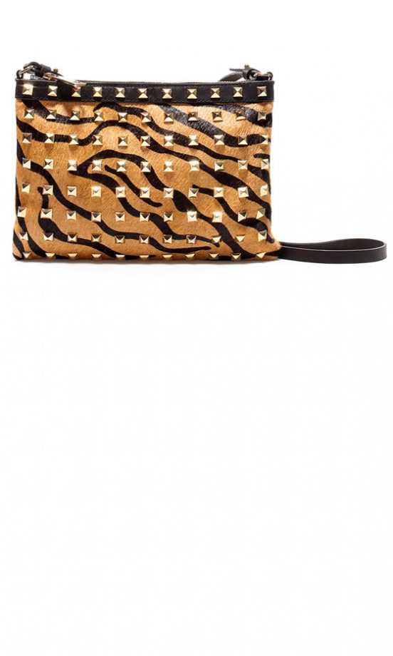 Zara Animal Studded Clutch Bag, £69.99