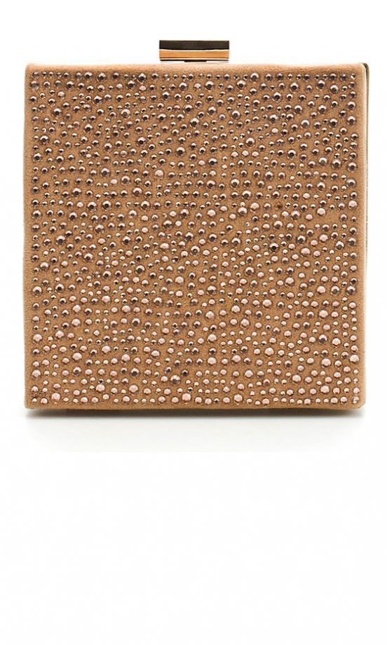 Zara Glitter Box Clutch Bag, £39.99