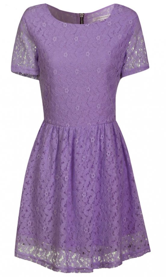 Glamorous Purple Lace Dress, £33.99