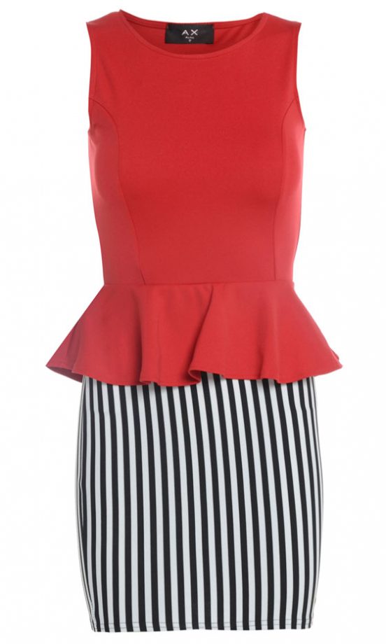 AX Paris Contrast Peplum Dress, £30