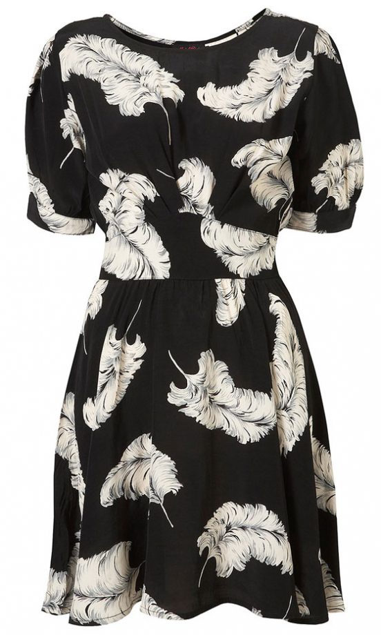 Motel At Topshop Feather Print Dress, £42