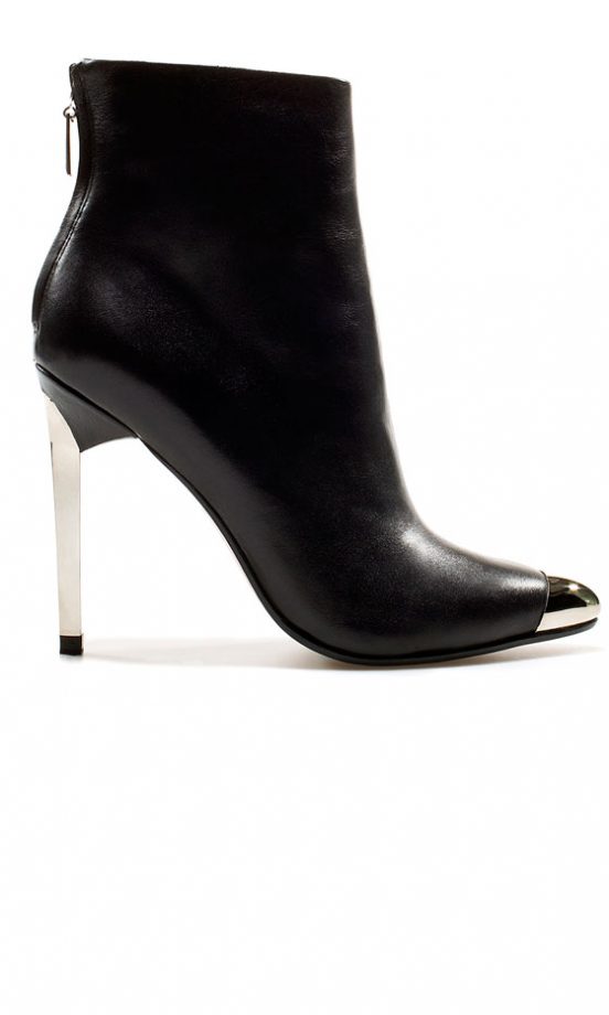 Zara Ankle Boot With Metal Toe, £79.99