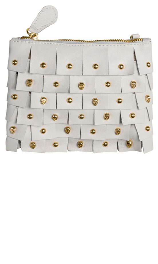 Zara Studded Clutch Bag