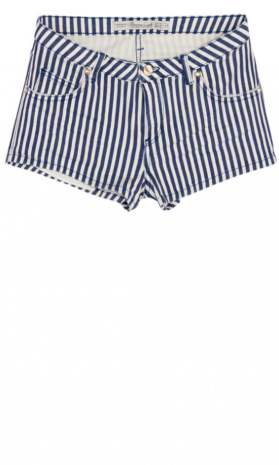 Zara Nautical Striped Shorts