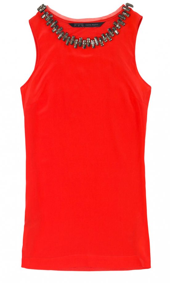 Zara Embellished Collar Top