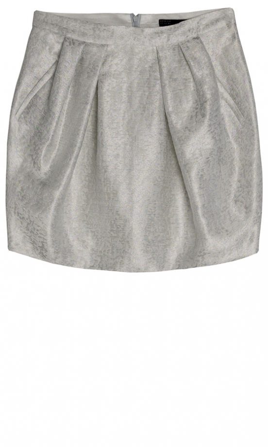 Zara Metallic Thred Jacquard Skirt, £29.99
