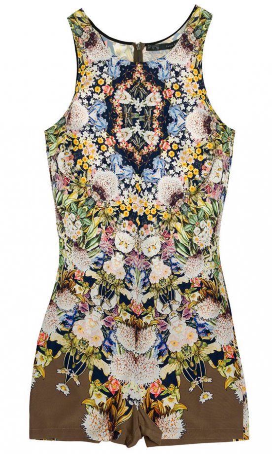 Zara Print Playsuit