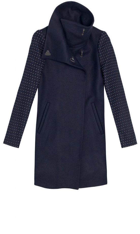 Zara Navy Coat, £129.00