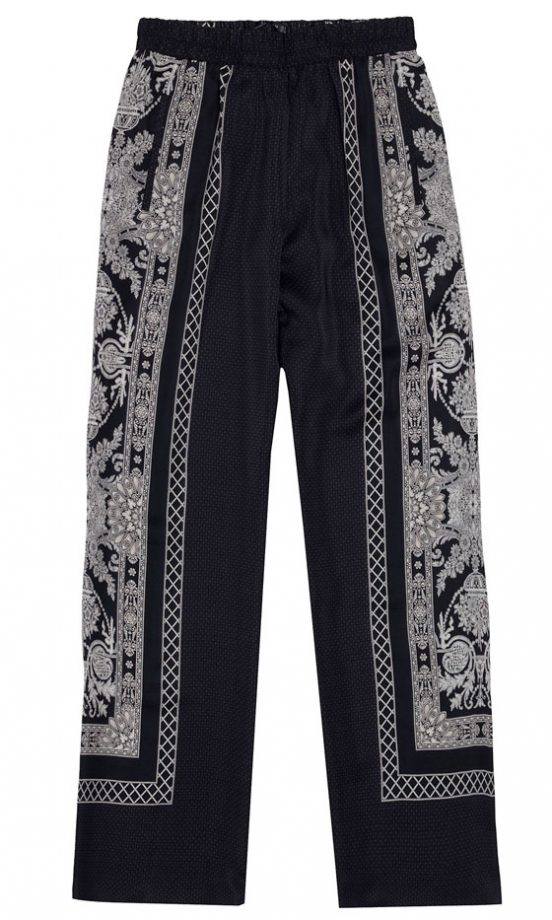 Zara Scarf Print Palazzo Trousers