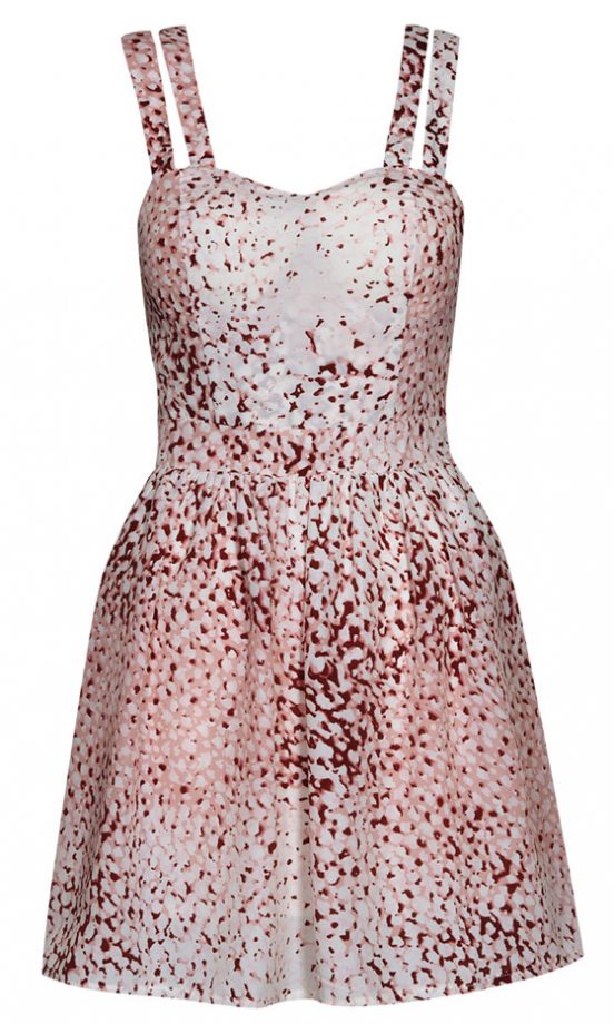 Boohoo Pink Printed Sun Dress, £25