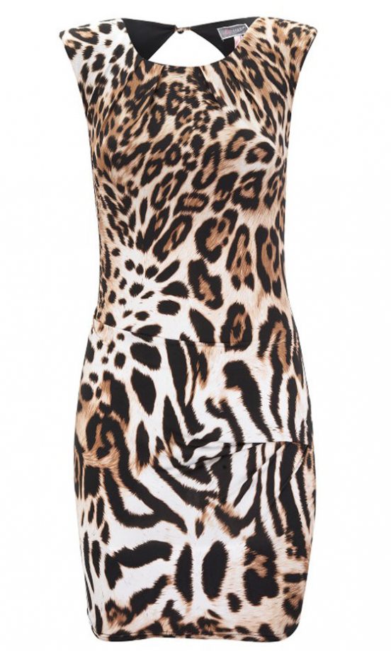 Lipsy Leopard Print Bodycon Dress, £45