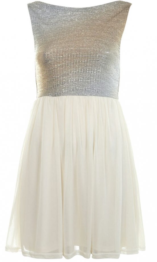 Miss Selfridge Metallic Top Dress, £39