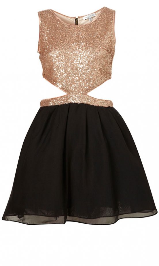 Rare At Topshop Sequin Cut Out Dress, £48