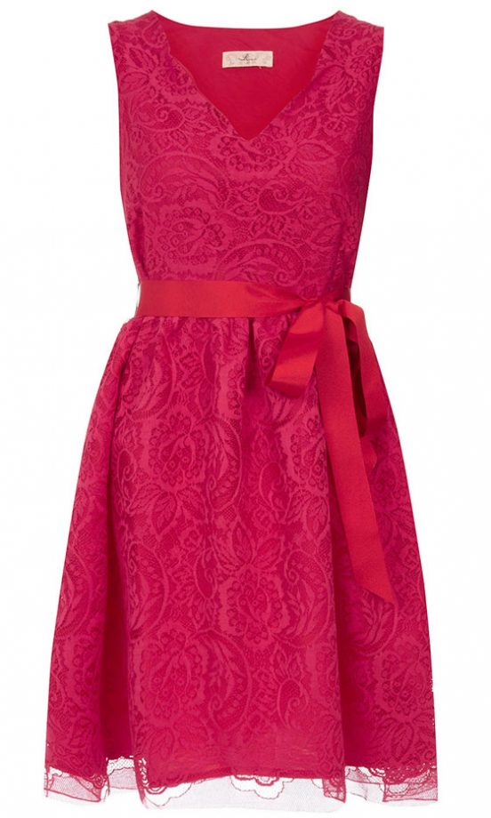 Rise At Dorothy Perkins Red Lace Dress, £30