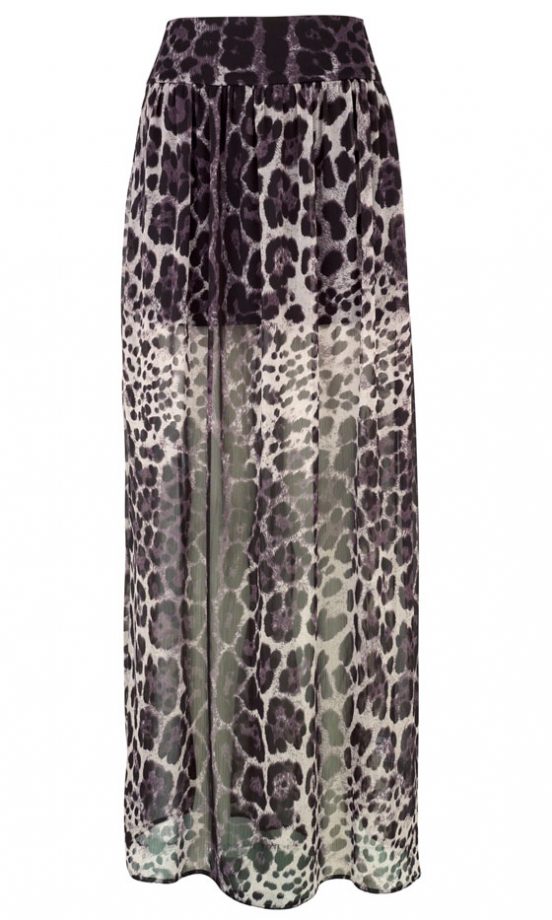 F&F At Tesco Leopard Print Skirt, £14