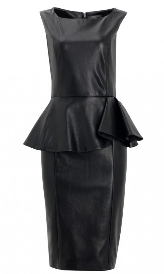 Marks And Spencer Leather Peplum Dress, £55