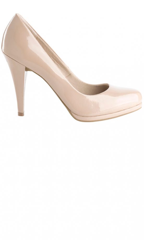 Marks And Spencer Nude Patent Heels, £19.50
