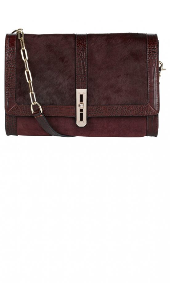 Marks And Spencer Dark Red Chain Bag, £79