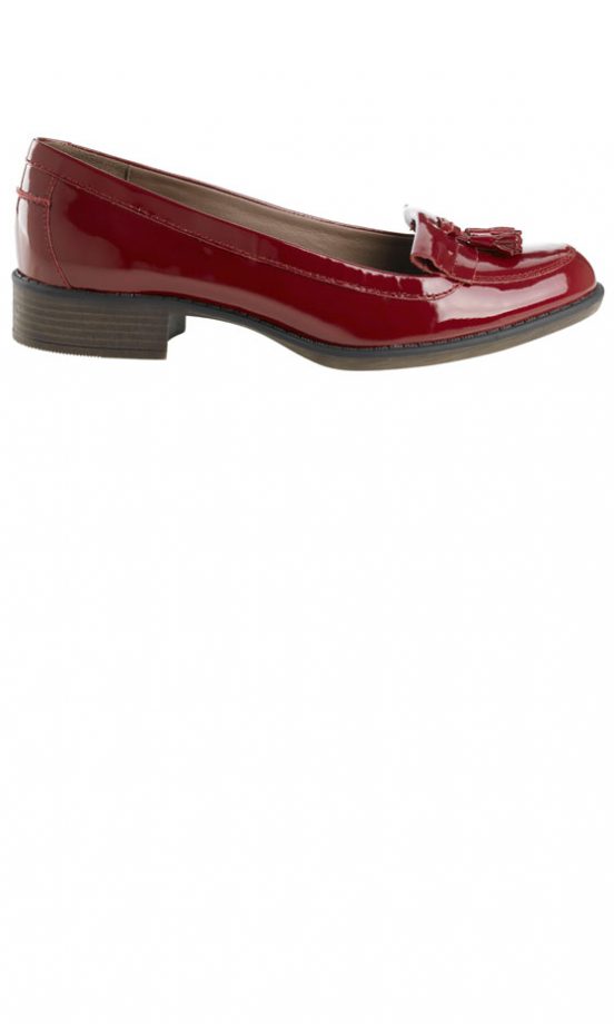Marks And Spencer Red Patent Loafers, £39.50