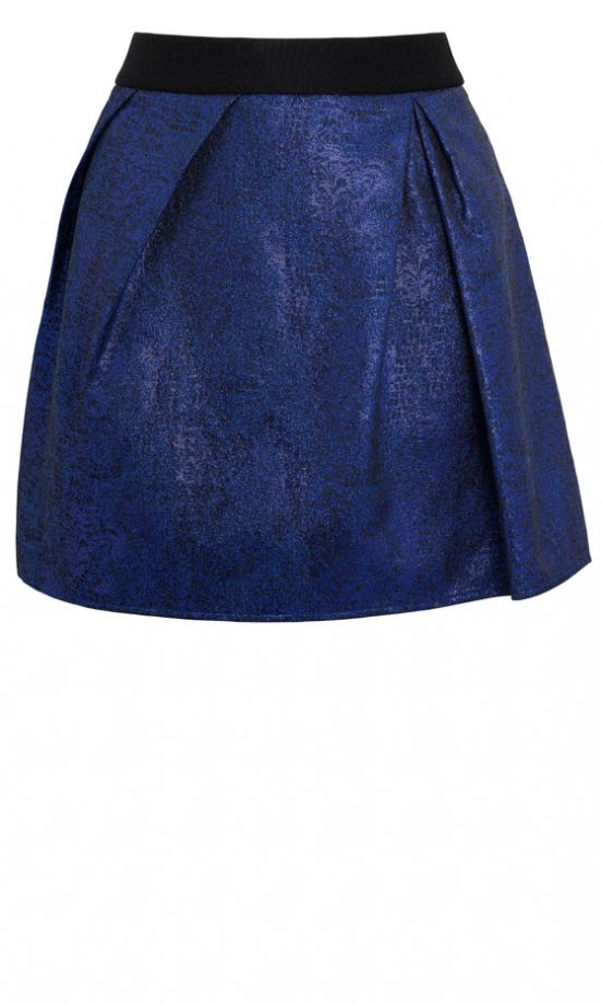 Marks And Spencer Metallic Mini Skirt, £35
