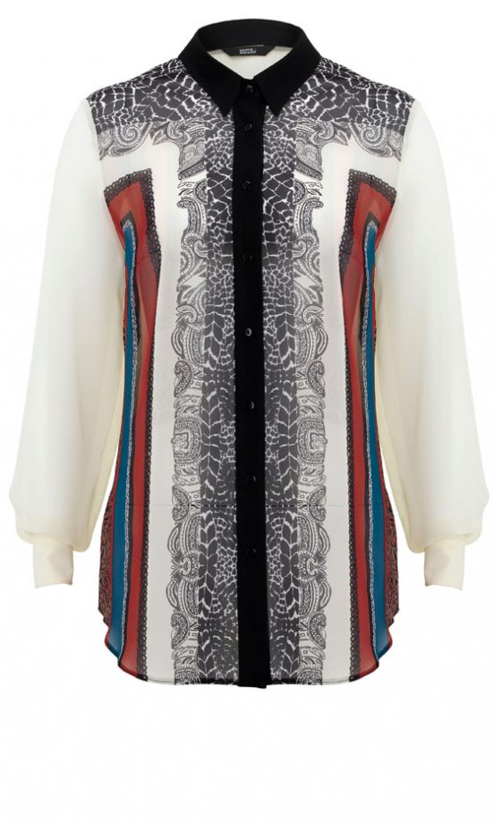 Marks And Spencer Mirror Print Shirt, £29.50