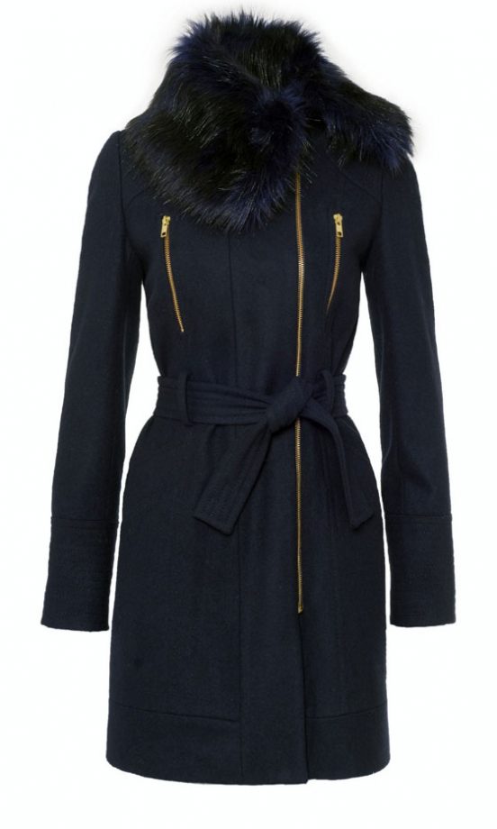 George At Asda Black Faux Fur Coat