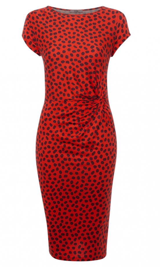 George At Asda Red Polka Dot Dress