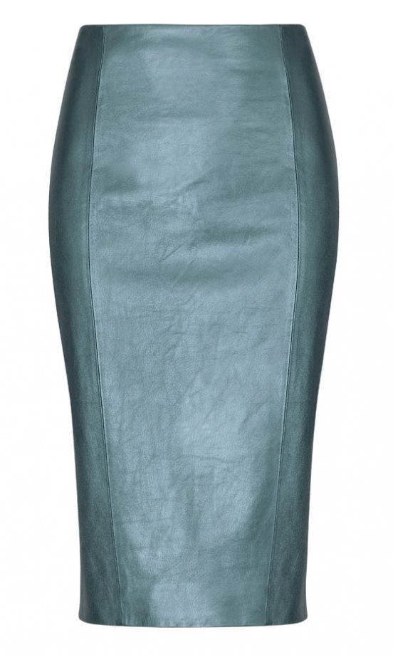 Marks And Spencer Metallic Pencil Skirt, £109