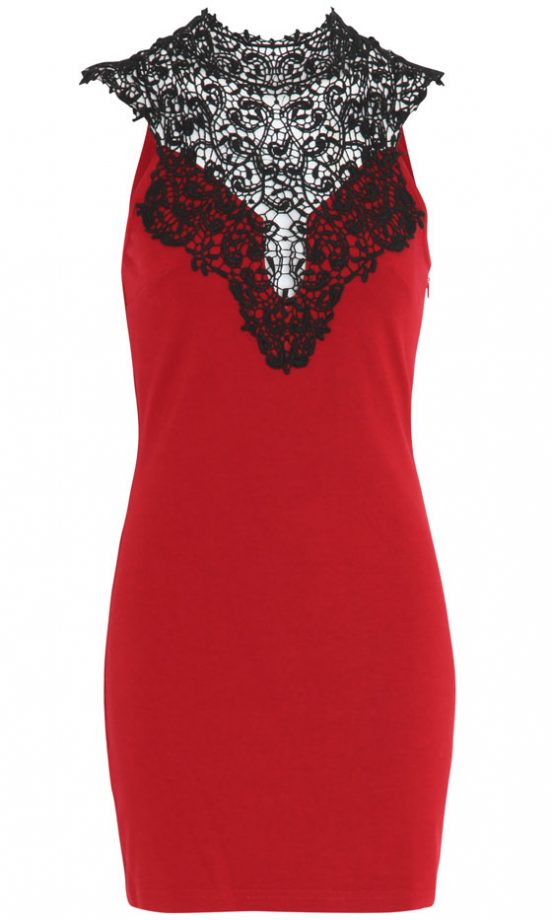 Missguided AW12 Lorna Bodycon Dress With Lace Detail, £34.99