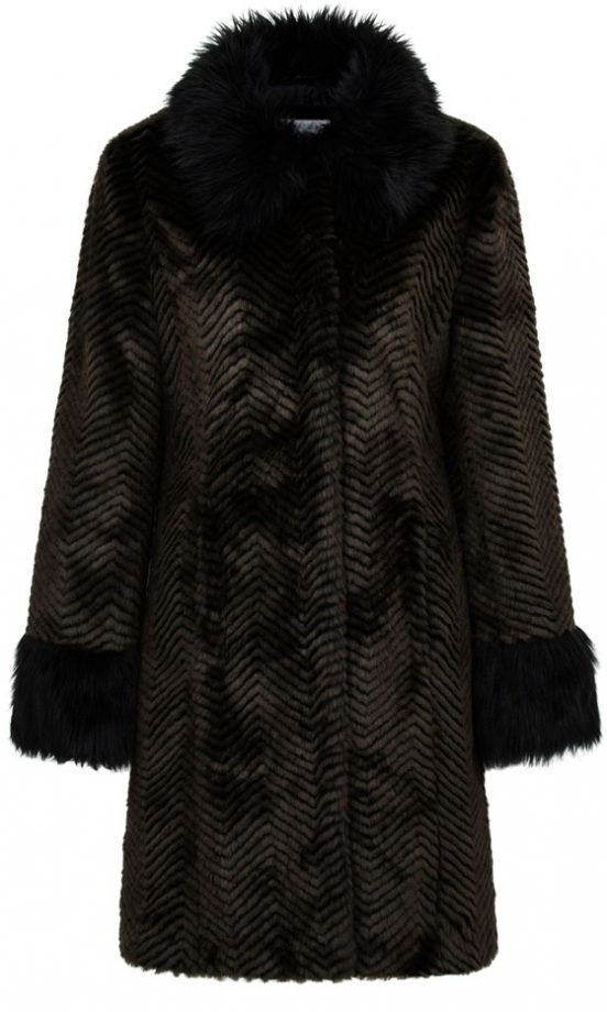 Marks And Spencer Faux Fur Trimmed Jacket, £99